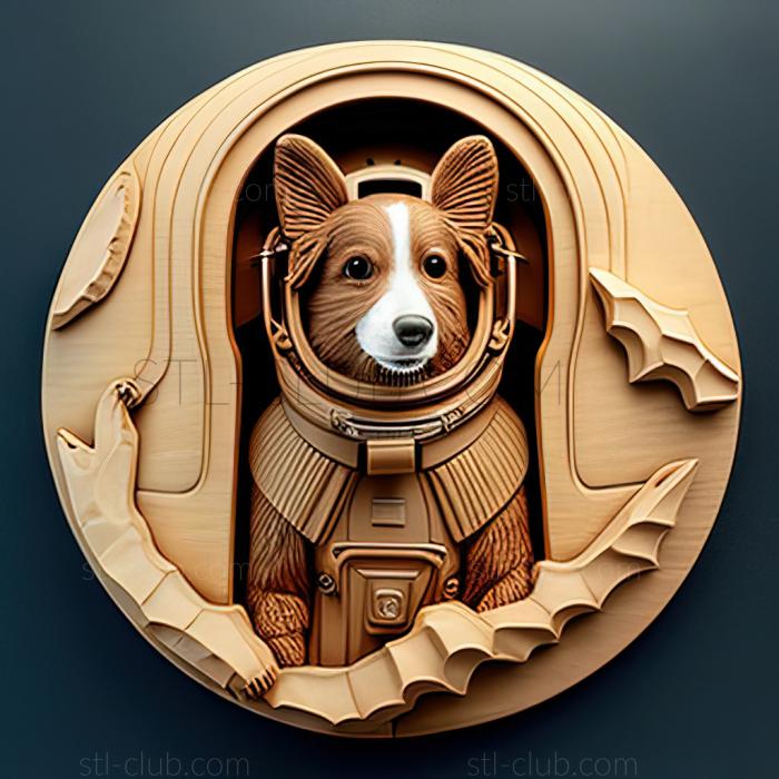 st Asterisk cosmonaut dog famous animal